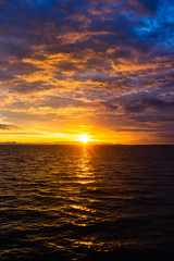 sunset at the lake