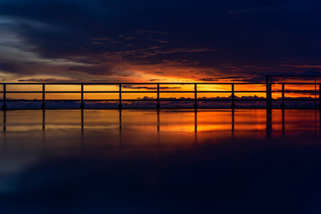 sunset at the lake