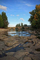 Stone bridge and river
