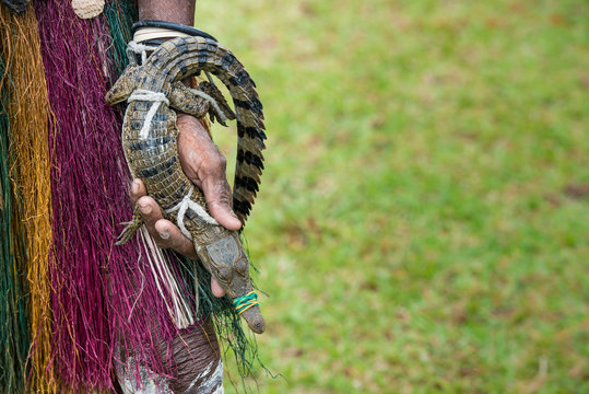 Crocodile festival Sepik river Papua New Guinea