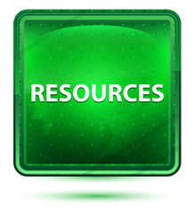 Resources Neon Light Green Square Button