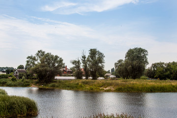 river in small town