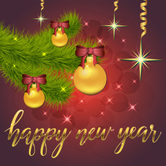 Brilliant Vector illustration of Stars and sparkles on red background