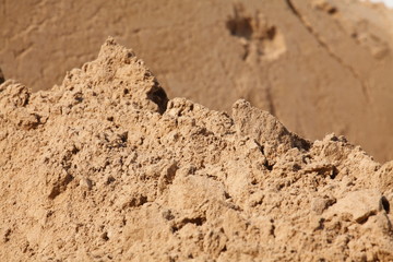 Sand, Braune Sandfläche