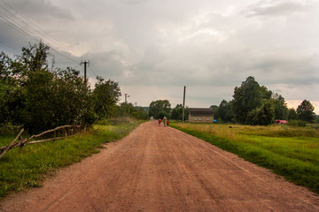 Fototapeta na wymiar road in the countryside