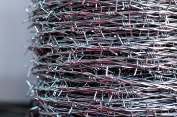 Close-up barbed wire