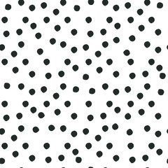 Black and White Polka Dot Seamless Pattern Print Illustration for Surface , Invitation , Notebook, Banner , Wrap Paper ,Textiles, Cover, Magazine ,Postcard Background ,Textile , Wallpaper, Fashion