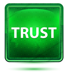 Trust Neon Light Green Square Button