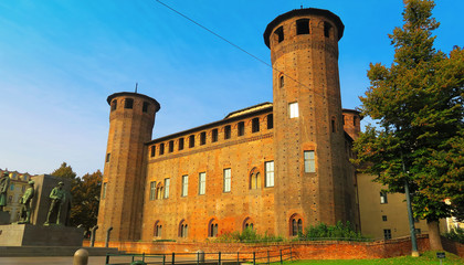 The rear area of Palazzo Madama,Turin,Italy