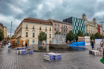 Naklejka premium Brno city center in Czech Republic