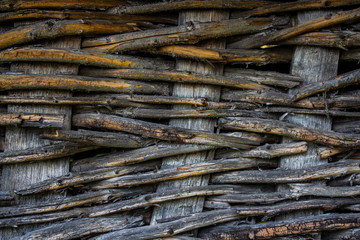 Wicker background. Natural material.