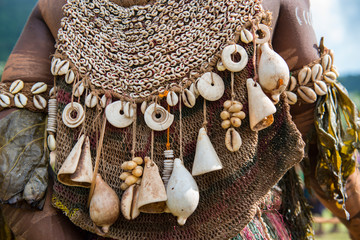 Festival Papua New Guinea shell decoration