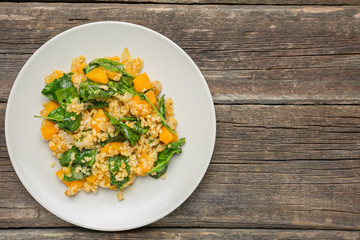 Bulgur with Vegetables- healthy homemade organic vegan vegetarian diet food