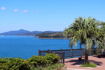 Fototapeta na wymiar 鹿児島県　長島から見る東シナ海の風景