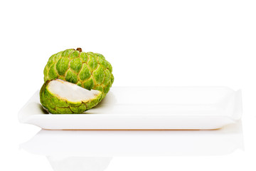 Custard apple isolated on white background 