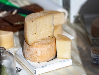 Farm organic cheese.