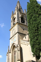 Fototapeta na wymiar l'église Saint-Roch à Aiguèze