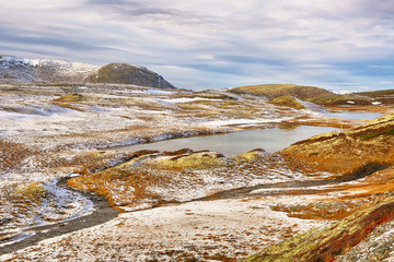 First snow in the Mountains, Oppdal, Norway
