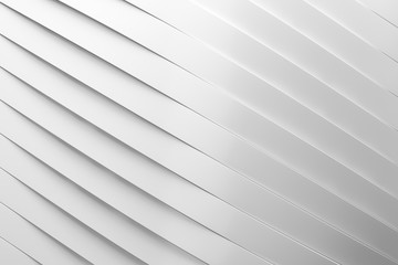 Obraz premium Abstract simple curve creative design. Smooth white Shapes minimal concept background. 3d Rendering