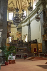Fototapeta na wymiar Palermo, Italy - September 07, 2018 : Church of Saint Dominic main altar