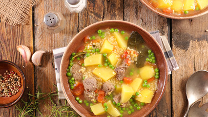 beef soup with vegetable