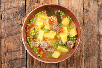 beef soup with vegetable