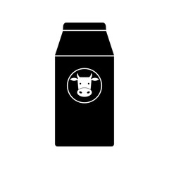 Milk icon, logo on white background