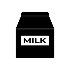 Milk icon, logo on white background