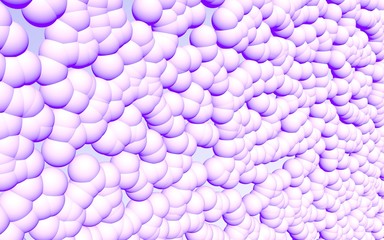 3d rendering picture of pink balls. Abstract wallpaper and background. 3D illustration