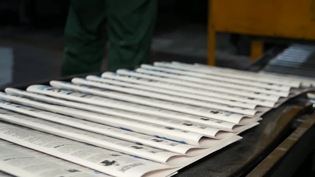 Making newspapers at the printing house