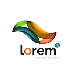 Fototapeta premium Geometric convergence vector business icon