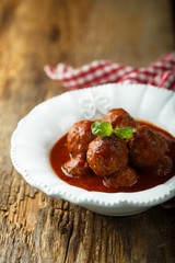 Meatballs  with tomato sauce