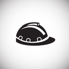 Rig safety helmet on white background icon