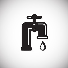 Oil valve icon on white backround icon