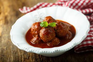 Meatballs  with tomato sauce