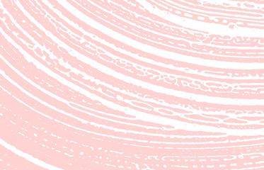 Grunge texture. Distress pink rough trace. Gracefu