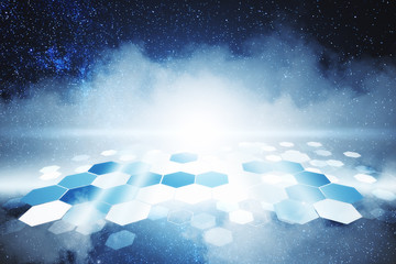 Abstract digital sky background