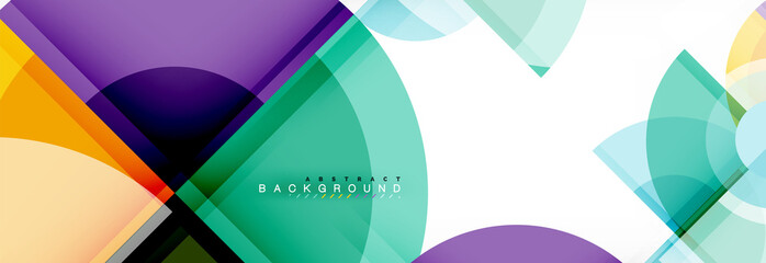 Obraz premium Abstract background bright circles geometric design