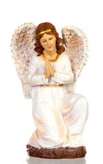 Ceramic figure of the angel of the nativity scene