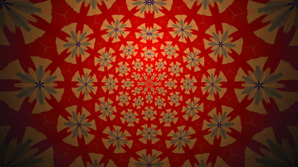 Background with a colorful, diverse cyclic pattern.