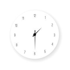 Clock template vector