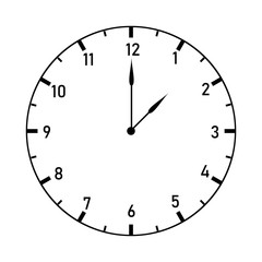 Clock template vector