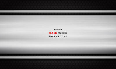 Stain silver stainless on dark metallic texture grid background.