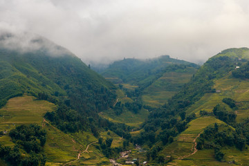 beautiful view of mountain in sapa most popular traveling destination in northern of vietnam