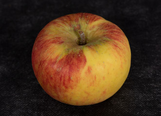 beautiful red and yellow organic apple