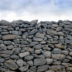 Natursteinmauer, Lanzarote Kanarische Inseln