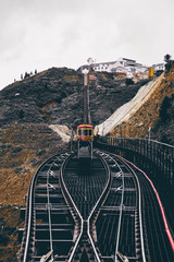 Train during the trip to the Fansipan summit Sapa ,Vietnam.