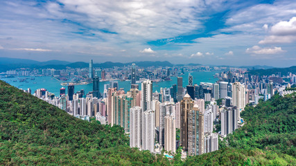 The Peak View In Hong Kong On October 13, 2018
