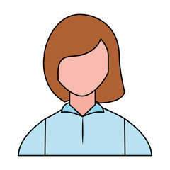 woman portrait on white background