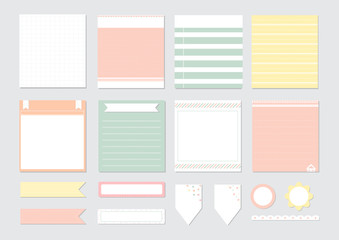 design elements for notebook, diary, stickers and other template.vector,illustration.